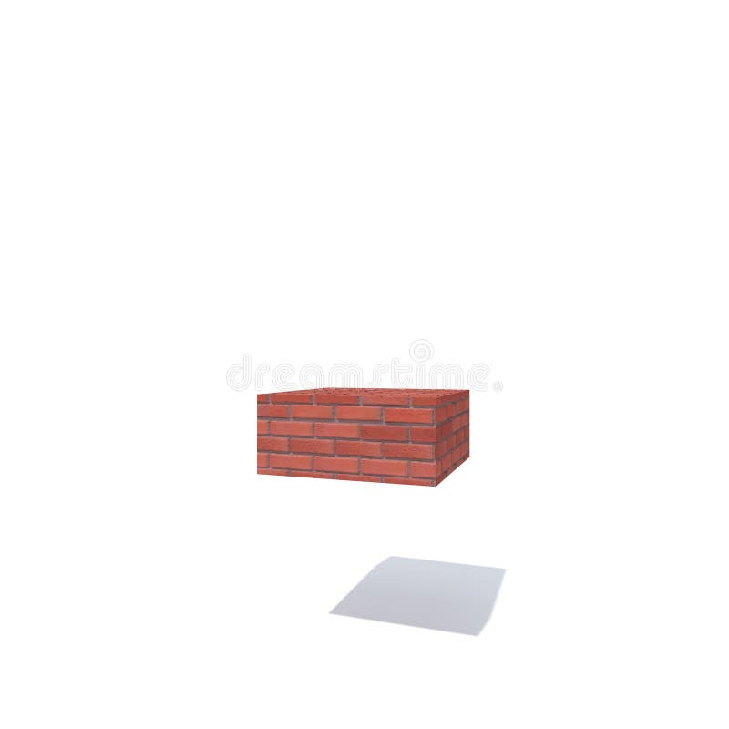 Conceptual red heavy rough masonry constructed font or type, brick construction industry piece isolated white background. Educative architecture material, aged texture surface 3D illustration design. Conceptual red heavy rough masonry constructed font or type, brick construction industry piece isolated white background. Educative architecture material, aged texture surface 3D illustration design