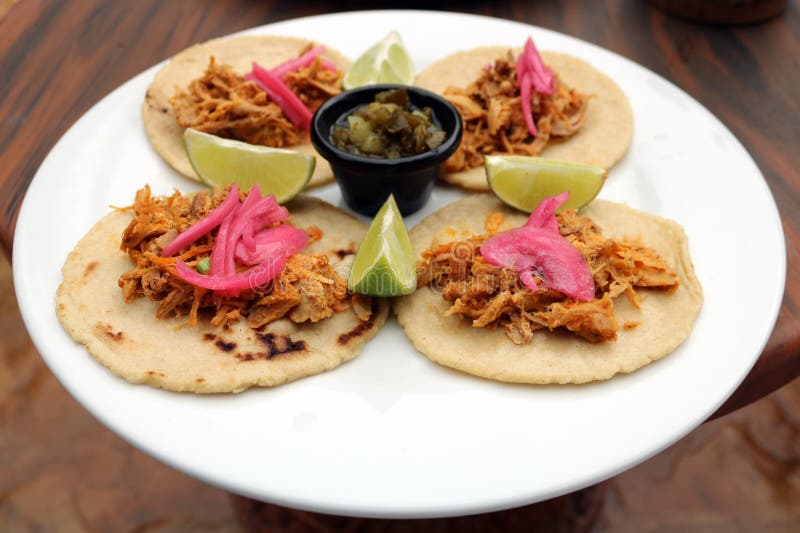 Τργμένα μεξικάνικα τρόφιμα tacos χοιρινού κρέατος λατινοαμερικάνικα στοκ εικόνες με δικαίωμα ελεύθερης χρήσης Τργμένα μεξικάνικα τρόφιμα tacos χοιρινού κρέατος λατινοαμερικάνικα στοκ εικόνες με δικαίωμα ελεύθερης χρήσης