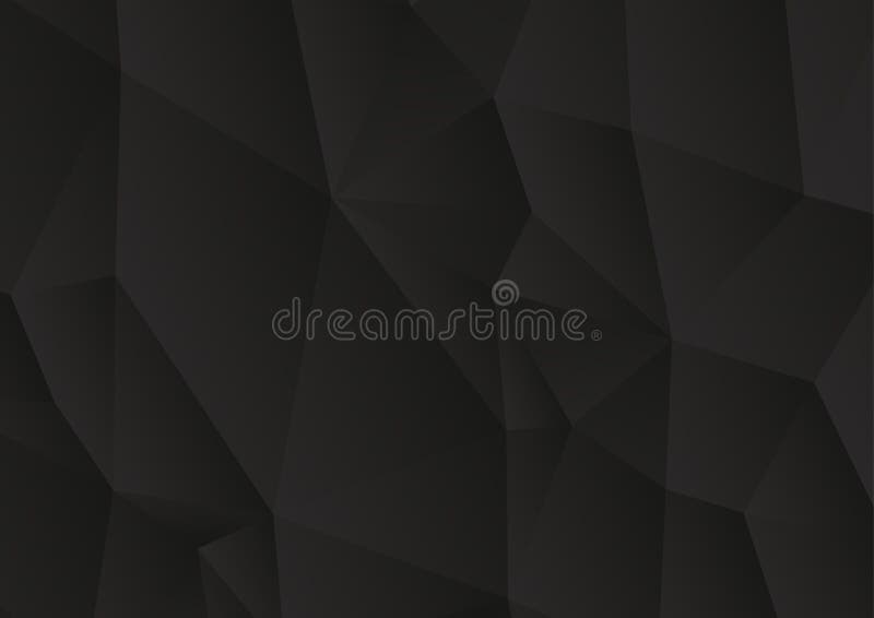 Τριγωνικό αφηρημένο μαύρο διανυσματικό υπόβαθρο, χαμηλό πολυ υπόβαθρο μωσαϊκών τριγώνων