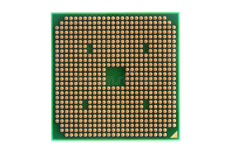 Computer processor on the white background. Computer processor on the white background.