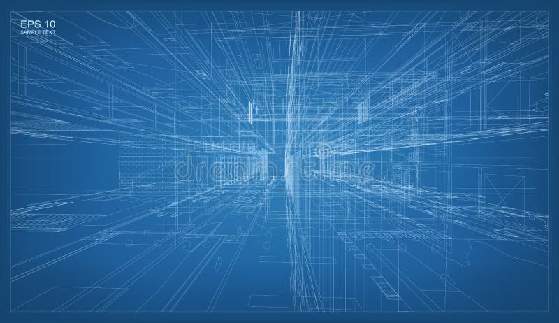τρισδιάστατος δώστε της οικοδόμησης wireframe της δομής Διάνυσμα αρχιτεκτονικό διανυσματική απεικόνιση τρισδιάστατος δώστε της οικοδόμησης wireframe της δομής Διάνυσμα αρχιτεκτονικό διανυσματική απεικόνιση