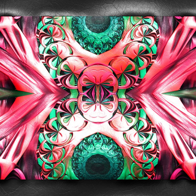 τρισδιάστατη απόδοση πλαστικό fractal στο δέρμα διανυσματική απεικόνιση τρισδιάστατη απόδοση πλαστικό fractal στο δέρμα διανυσματική απεικόνιση