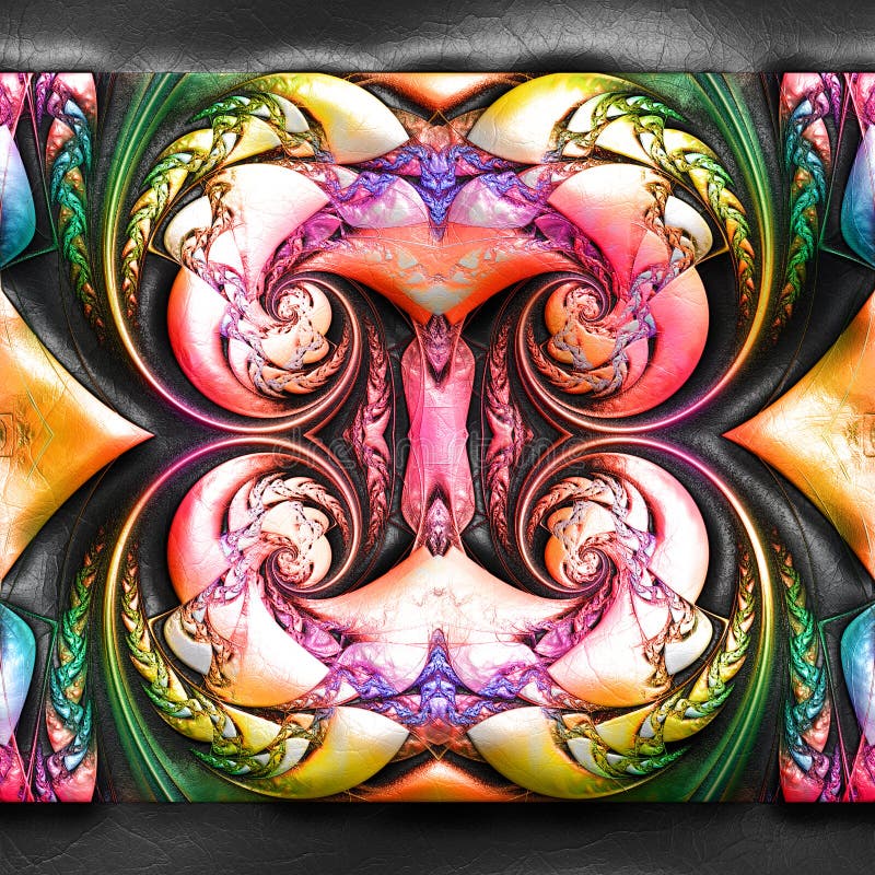 τρισδιάστατη απόδοση πλαστικό fractal στο δέρμα διανυσματική απεικόνιση τρισδιάστατη απόδοση πλαστικό fractal στο δέρμα διανυσματική απεικόνιση