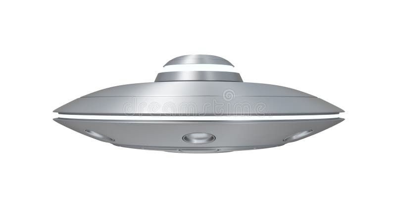 τρισδιάστατη απόδοση του ασημένιου ufo μετάλλων που απομονώνεται στο άσπρο υπόβαθρο διανυσματική απεικόνιση τρισδιάστατη απόδοση του ασημένιου ufo μετάλλων που απομονώνεται στο άσπρο υπόβαθρο διανυσματική απεικόνιση