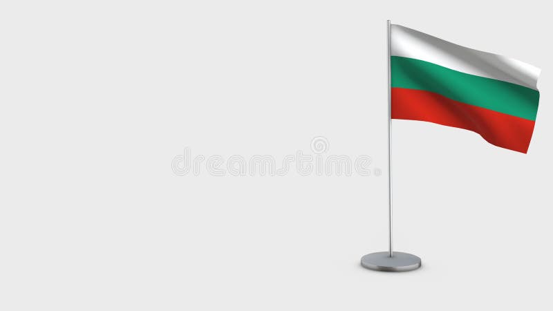 Τρισδιάστατη κυματίζοντας απεικόνιση σημαιών της Βουλγαρίας διανυσματική απεικόνιση Τρισδιάστατη κυματίζοντας απεικόνιση σημαιών της Βουλγαρίας διανυσματική απεικόνιση