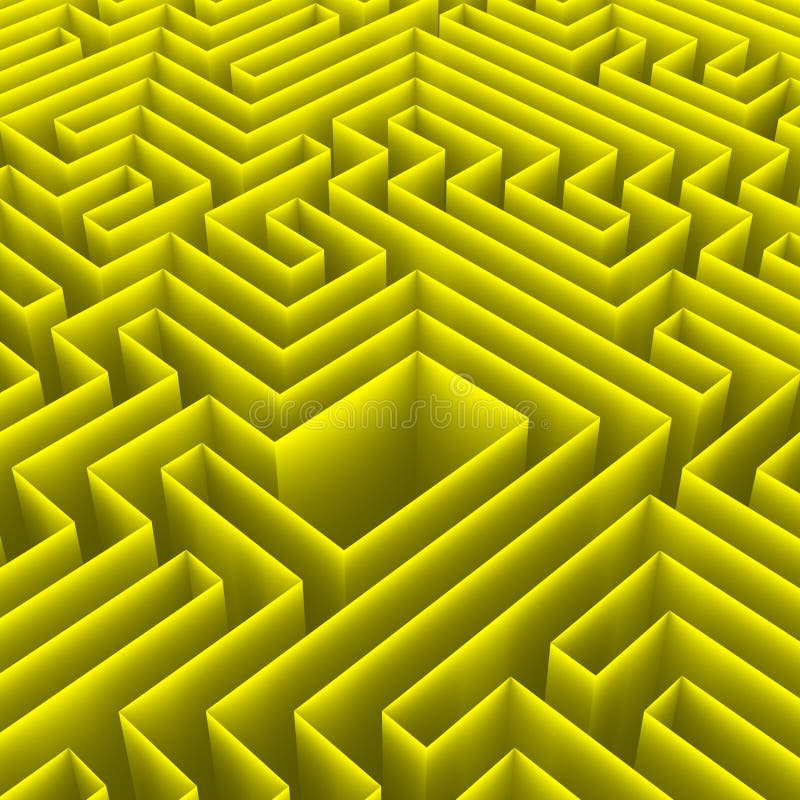 Infinite surrealistic 3D maze with one room and endless paths. Labyrinth without exit. Metaphor for challenge, difficult situation, no solution, impossibility. Infinite surrealistic 3D maze with one room and endless paths. Labyrinth without exit. Metaphor for challenge, difficult situation, no solution, impossibility.