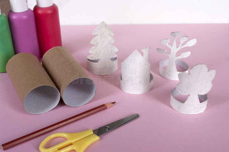 How to make trees. Daily activities, diy for kids, zero waste, eco toys hand made from paper roll. Easy to make. 1 step prepare materials. How to make trees. Daily activities, diy for kids, zero waste, eco toys hand made from paper roll. Easy to make. 1 step prepare materials.
