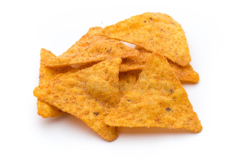 Τσιπ Nachos, που απομονώνονται στο άσπρο υπόβαθρο στοκ φωτογραφίες Τσιπ Nachos, που απομονώνονται στο άσπρο υπόβαθρο στοκ φωτογραφίες