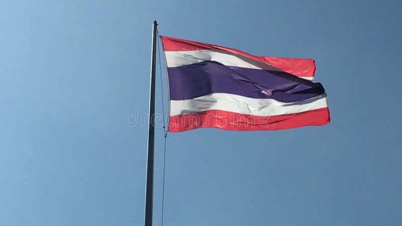 υλικό της εθνικής σημαίας που φυσάει στον ουρανό. διανυσματική απεικόνιση
