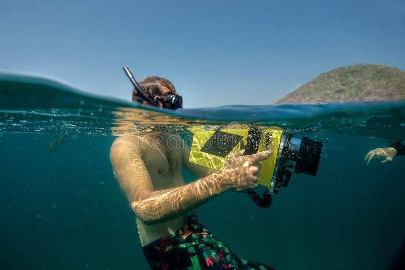 υποβρύχιο με ραβδώσεις volitans Ερυθρών Θαλασσών pterois φωτογραφιών ψαριών στοκ φωτογραφίες
