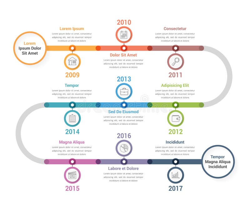 Υπόδειξη ως προς το χρόνο Infographics απεικόνιση αποθεμάτων Υπόδειξη ως προς το χρόνο Infographics απεικόνιση αποθεμάτων