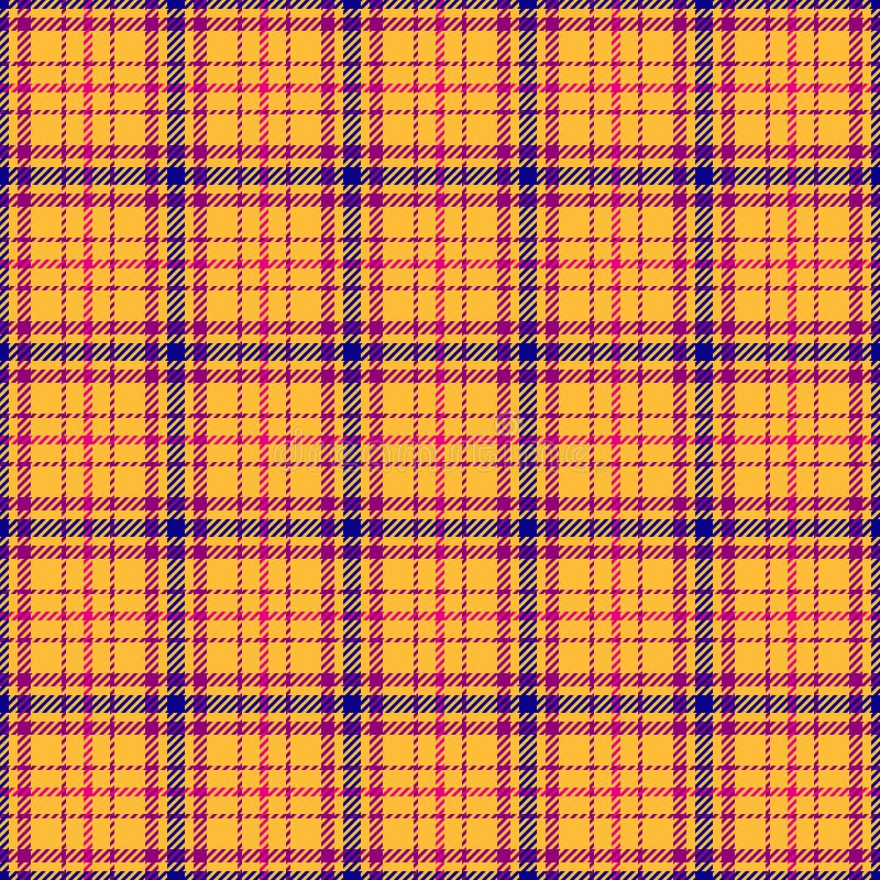 υφή υφής χωρίς ραφή. ιστός tartan φόντου σε πορτοκαλί και ροζ χρώματα διανυσματική απεικόνιση