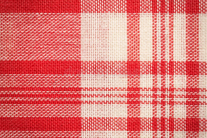 Textile surface - Red and white cloth texture. Textile surface - Red and white cloth texture