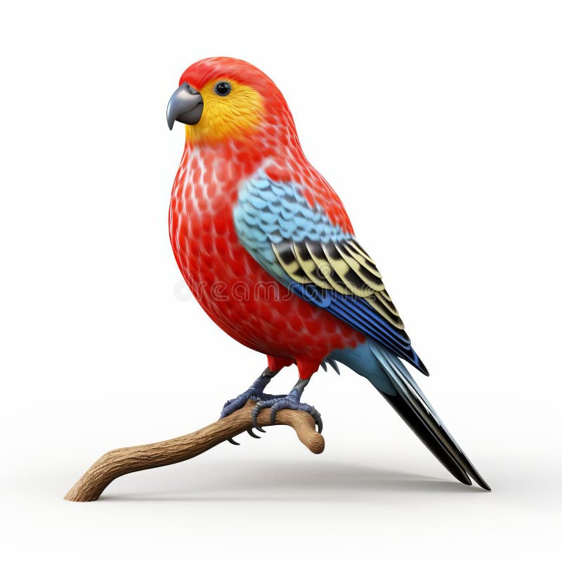 υψηλής ποιότητας 3d adelaide rosella απομονωμένη σε εικόνα λευκού φόντου. η αδελαΐδα rosella, ένα ζωηρό και πολύχρωμο είδος παπαγάλου, απεικονίζεται όμορφα σε αυτή την εκπληκτική εικόνα 3d, απομονωμένη σε ευκρινές λευκό φόντο, που παρέχει μια απρόσκοπτη εικόνα του πλήρους σώματός του, που απεικονίζει το εντυπωσιακό της κύμα και τις ζωηρές αποχρώσεις του, ιδανικές για λάτρεις της φύσης και λάτρεις των πουλιών. τεχνητό