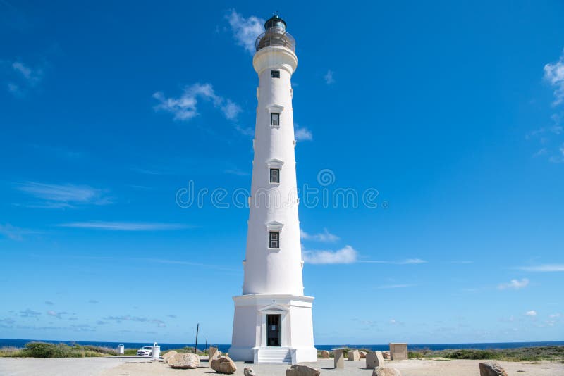 California Lighthouse is a famous Landmark of Aruba. Aruba - a tourist paradise - is an island in the Caribbean Sea, Lesser Antilles, constituent country of the Kingdom of Netherlands. California Lighthouse is a famous Landmark of Aruba. Aruba - a tourist paradise - is an island in the Caribbean Sea, Lesser Antilles, constituent country of the Kingdom of Netherlands.