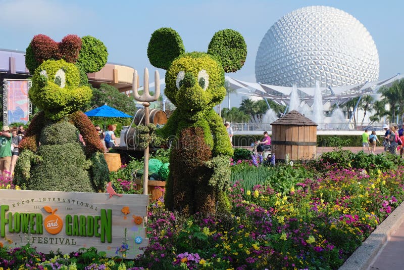 Φεστιβάλ κήπων λουλουδιών σε Epcot στοκ εικόνα Φεστιβάλ κήπων λουλουδιών σε Epcot στοκ εικόνα