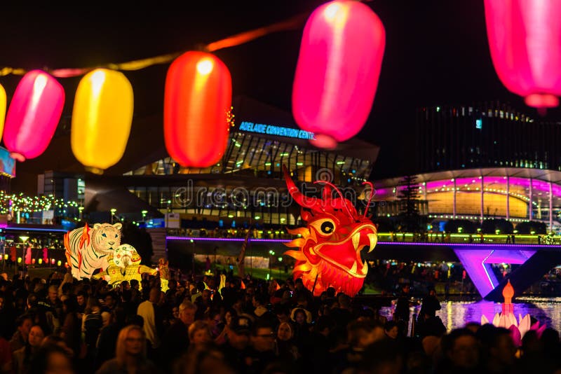 Φεστιβάλ Moon Lantern 2019 στην Αδελαΐδα στοκ εικόνα με δικαίωμα ελεύθερης χρήσης