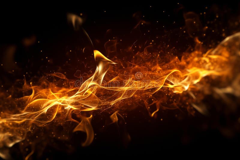 φλόγες απομονωμένες σε μαύρο φόντο αφηρημένη υφή φλόγας στοκ φωτογραφία με δικαίωμα ελεύθερης χρήσης