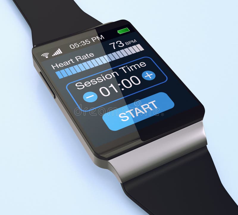 Φορετή τεχνολογία, smartwatch απεικόνιση αποθεμάτων