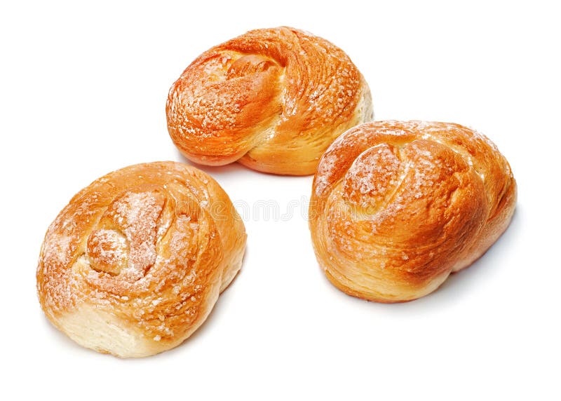 Φρέσκα muffins κουλουριών για το πρόγευμα που απομονώνεται στο άσπρο υπόβαθρο στοκ εικόνες