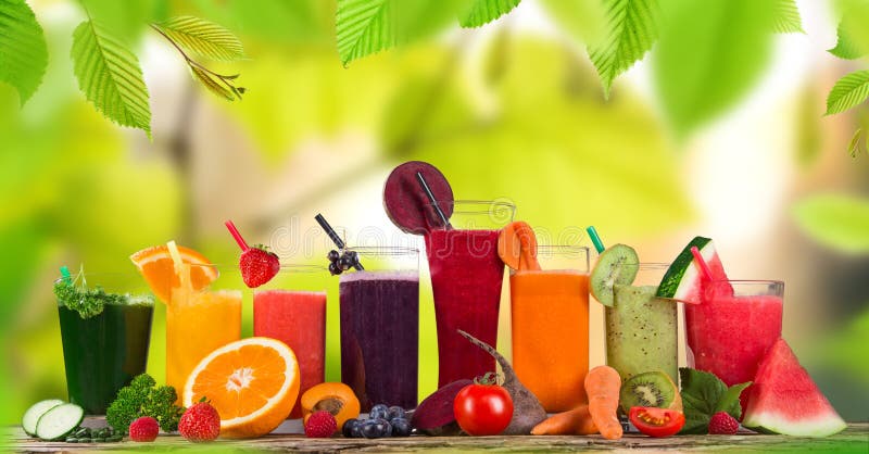 Fresh juice mix fruit, healthy drinks on wooden table. Fresh juice mix fruit, healthy drinks on wooden table.