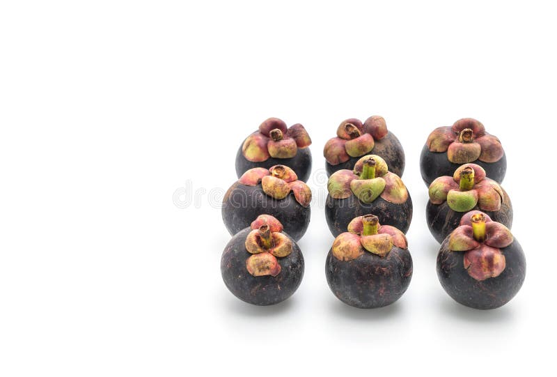 φρέσκο mangosteen στο λευκό στοκ φωτογραφίες φρέσκο mangosteen στο λευκό στοκ φωτογραφίες