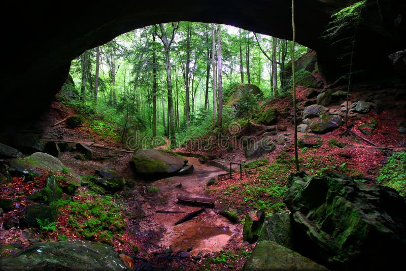 Natural Bridge hidden in the forests of northern Alabama - USA. Natural Bridge hidden in the forests of northern Alabama - USA.