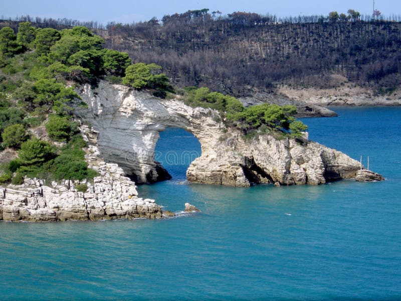 Natural stone gate in the coastline. Natural stone gate in the coastline