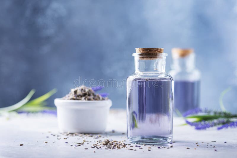 Concept of Aromateraphy with natural lavender oil, selective focus image. Concept of Aromateraphy with natural lavender oil, selective focus image