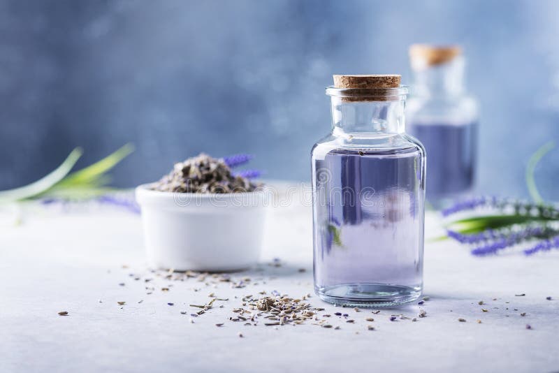 Concept of Aromateraphy with natural lavender oil, selective focus image. Concept of Aromateraphy with natural lavender oil, selective focus image