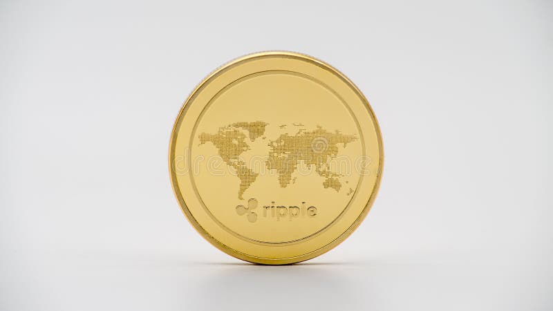 Φυσικό νόμισμα Ripplecoin μετάλλων χρυσό στο άσπρο υπόβαθρο Νόμισμα XRP στοκ εικόνα με δικαίωμα ελεύθερης χρήσης Φυσικό νόμισμα Ripplecoin μετάλλων χρυσό στο άσπρο υπόβαθρο Νόμισμα XRP στοκ εικόνα με δικαίωμα ελεύθερης χρήσης