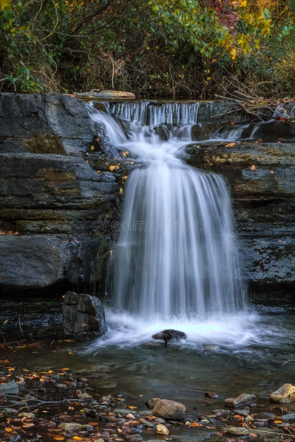 Part of waterfall at Natural Dam, Arkansas. Part of waterfall at Natural Dam, Arkansas