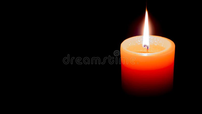 Candle with the black background. Candle with the black background