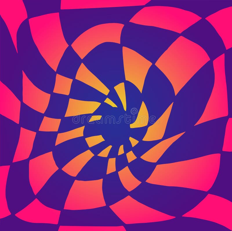 Φωτεινή psychedelic στριμμένη περίληψη, που διαιρείται σε πορφυρά και ρόδινα, πορτοκαλιά τετράγωνα, χρώματα κλίσης Παραίσθηση υπε απεικόνιση αποθεμάτων Φωτεινή psychedelic στριμμένη περίληψη, που διαιρείται σε πορφυρά και ρόδινα, πορτοκαλιά τετράγωνα, χρώματα κλίσης Παραίσθηση υπε απεικόνιση αποθεμάτων