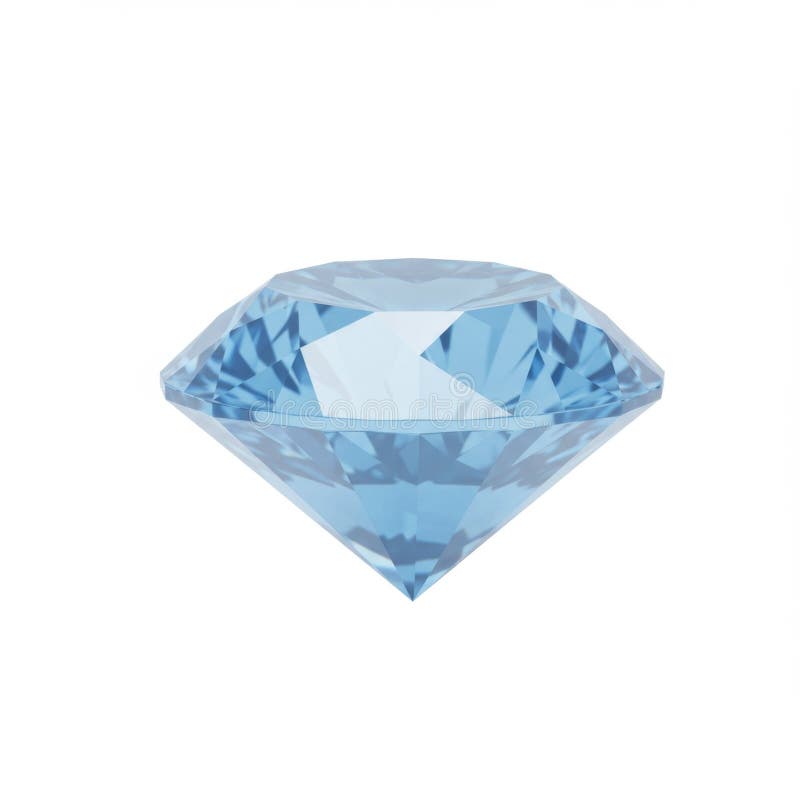 Φωτεινό μπλε διαμάντι Gemstone ελεύθερη απεικόνιση δικαιώματος