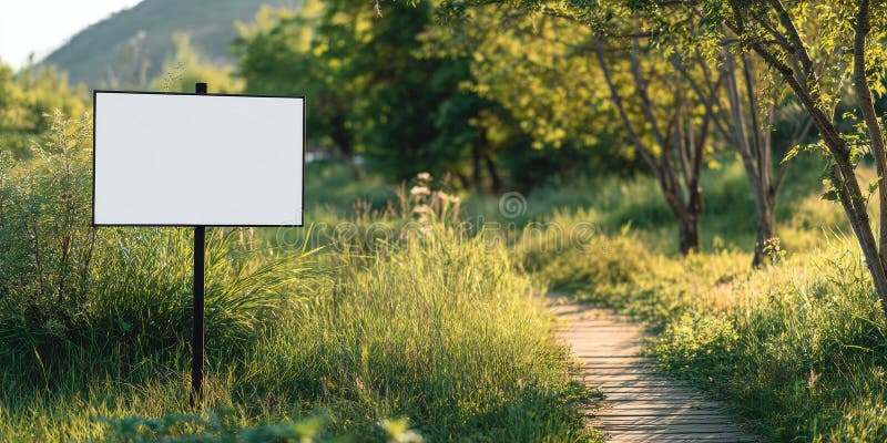 Φωτογραφία 4K από το Blank Yard στέκεται σε πράσινο γρασίδι κοντά στο μονοπάτι που περπατάει στο πάρκο. Το κενό σύμβολο παρέχει κε στοκ φωτογραφίες με δικαίωμα ελεύθερης χρήσης