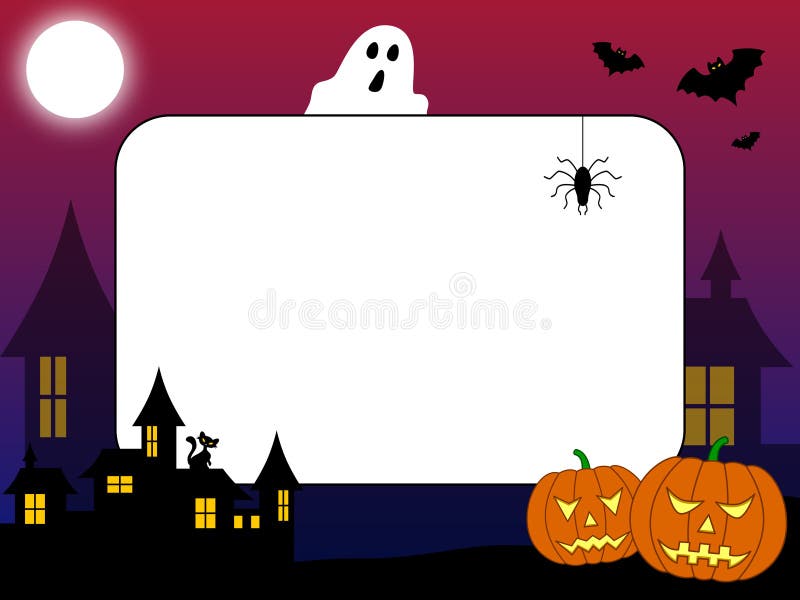 Photo frame, post card or page for your scrapbook. Subject: Halloween. Photo frame, post card or page for your scrapbook. Subject: Halloween.