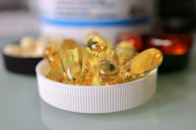 Collection of vitamins and supplements. Collection of vitamins and supplements