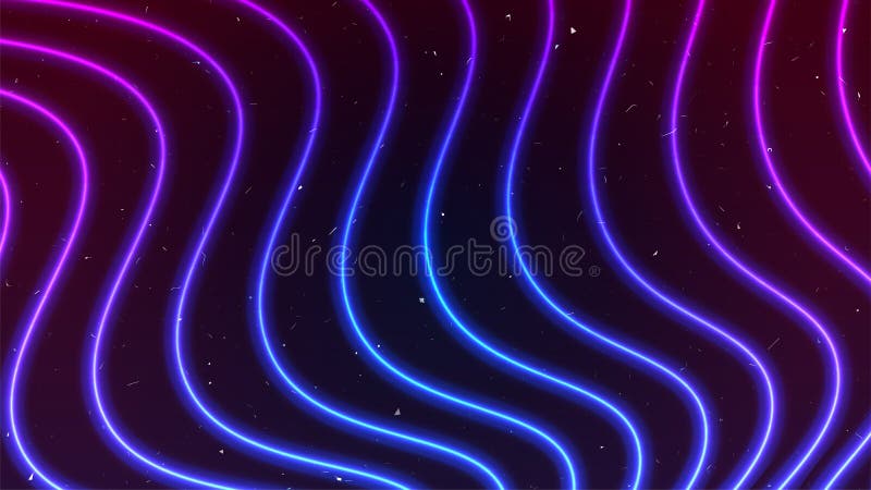 φόντο neon cyberpunk. σκούρο φόντο. πολλαπλά φώτα νέον. χρώματα ροζ και μπλε. πολλοί σωλήνες φθορισμού διανυσματική απεικόνιση