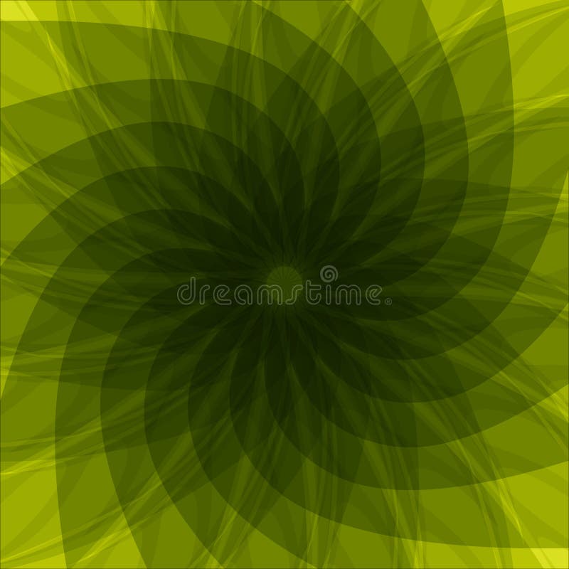 Φόντο Premium Vector Abstract kaleidoscope από κύκλους σε έντονο πράσινο διανυσματική απεικόνιση