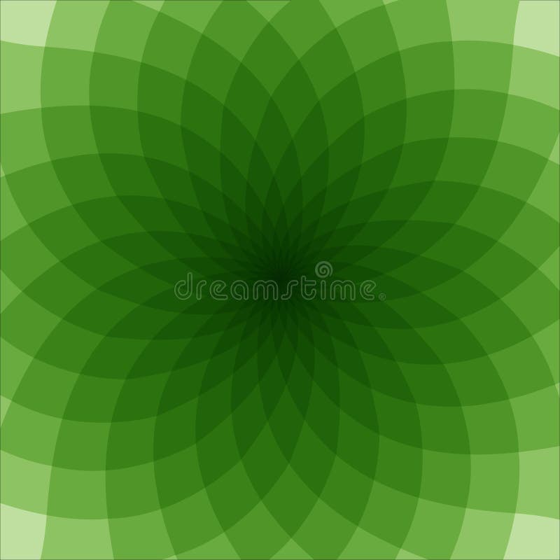 Φόντο Premium Vector Abstract kaleidoscope από κύκλους σε έντονο πράσινο ελεύθερη απεικόνιση δικαιώματος