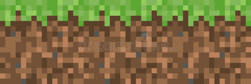 Фон земли в стиле Minecraft точки.