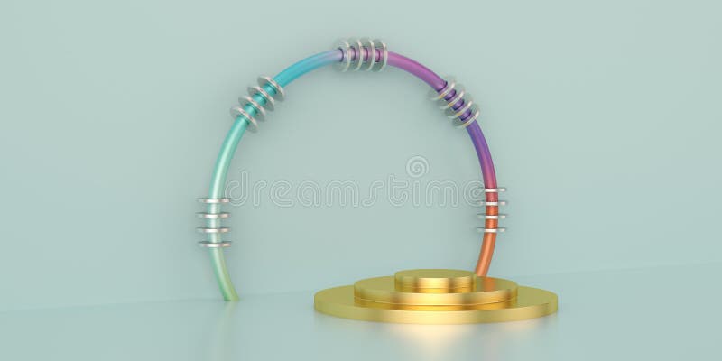 Φόντο σκηνής 3D αφηρημένης απόδοσης σταδίου προϊόντος 3D απεικόνιση 3δ διανυσματική απεικόνιση