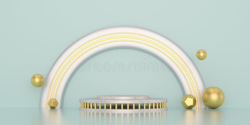 Φόντο σκηνής 3D αφηρημένης απόδοσης σταδίου προϊόντος 3D απεικόνιση 3δ διανυσματική απεικόνιση