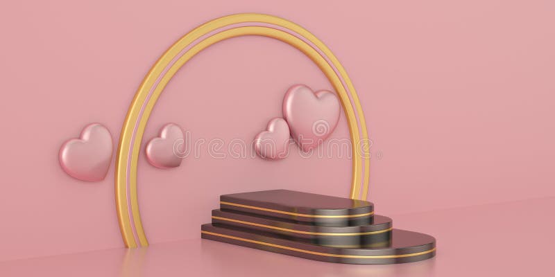 Φόντο σκηνής 3D αφηρημένης απόδοσης σταδίου προϊόντος 3D απεικόνιση 3δ διανυσματική απεικόνιση