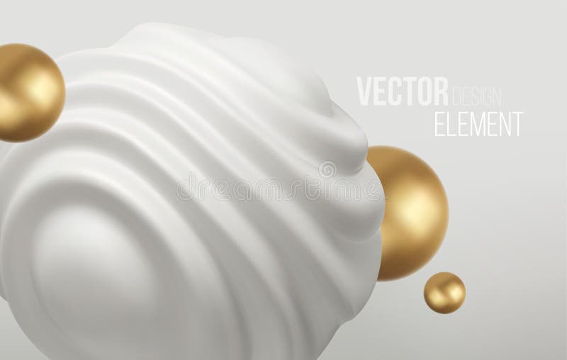 φόντο σφαίρας 3color και golden metal. σχεδιασμός τάσεων για αφίσες ιστοσελίδων φυλλάδια διανυσματική απεικόνιση