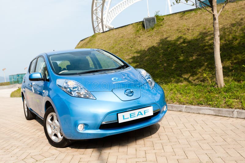 Φύλλο της Nissan στοκ φωτογραφίες με δικαίωμα ελεύθερης χρήσης Φύλλο της Nissan στοκ φωτογραφίες με δικαίωμα ελεύθερης χρήσης