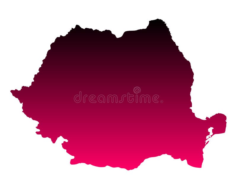χάρτης Ρουμανία διανυσματική απεικόνιση χάρτης Ρουμανία διανυσματική απεικόνιση