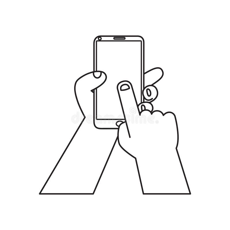 χέρια με χρήση smartphone στο κοινωνικό δίκτυο ελεύθερη απεικόνιση δικαιώματος