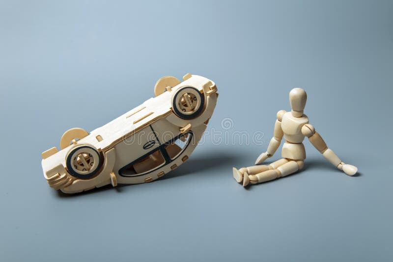 χαλασμένη τροχαίο ατύχημα κυκλοφορία ατυχήματος στοκ φωτογραφίες